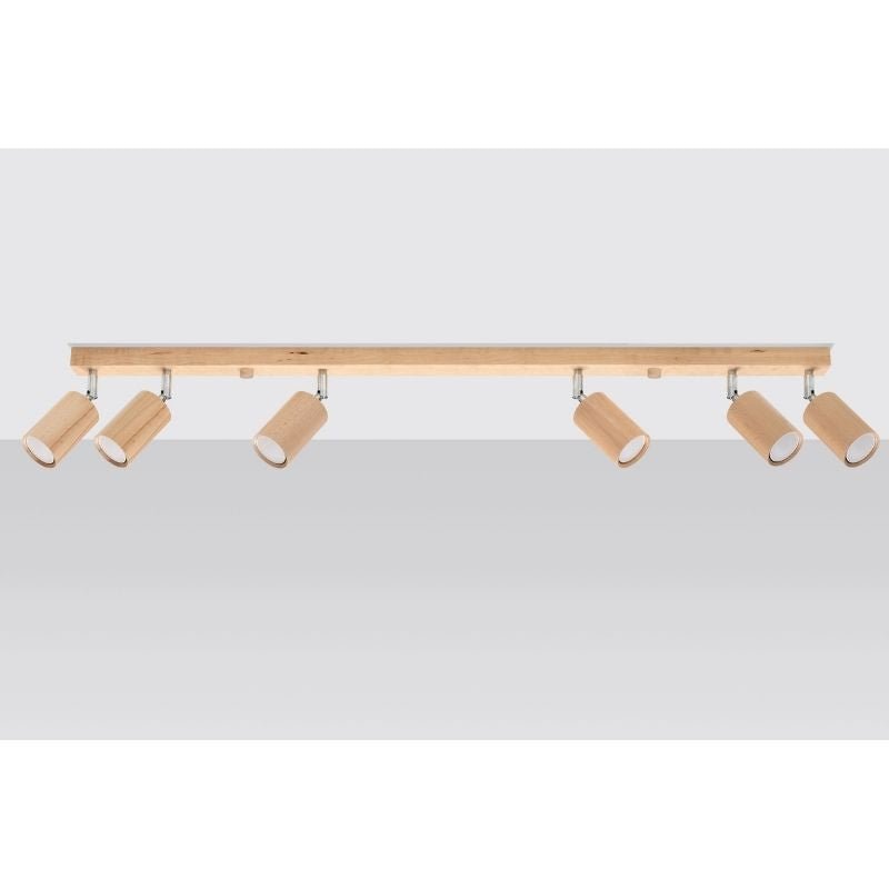 Plafonnier 6 Spots Orientables pour Ampoule GU10 - Silumen