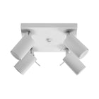 Plafón cuadrado 4 focos orientables para bombilla GU10