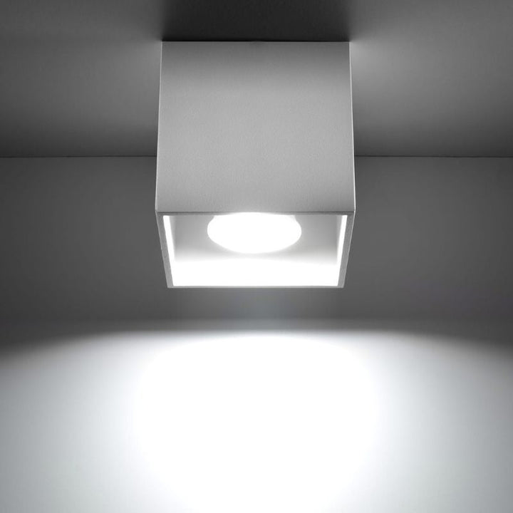Plafonnier Carré pour Ampoule GU10 - Silumen