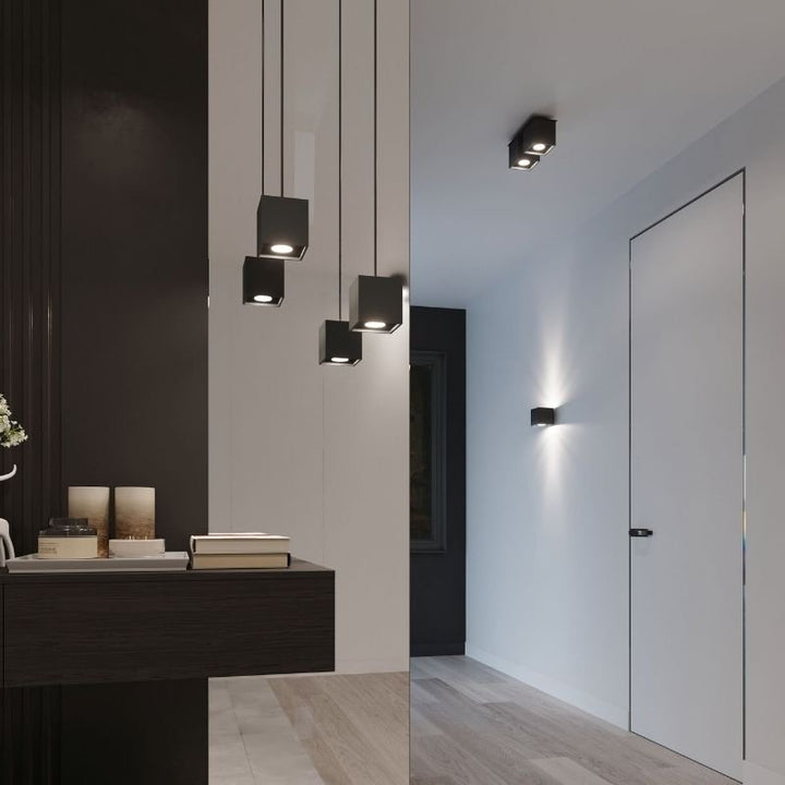 Plafonnier Carré pour Ampoule GU10 - Silumen