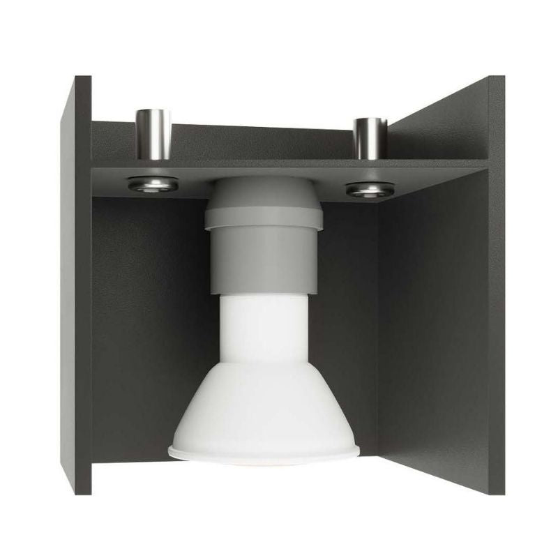 Plafonnier Carré pour Ampoule GU10 - Silumen