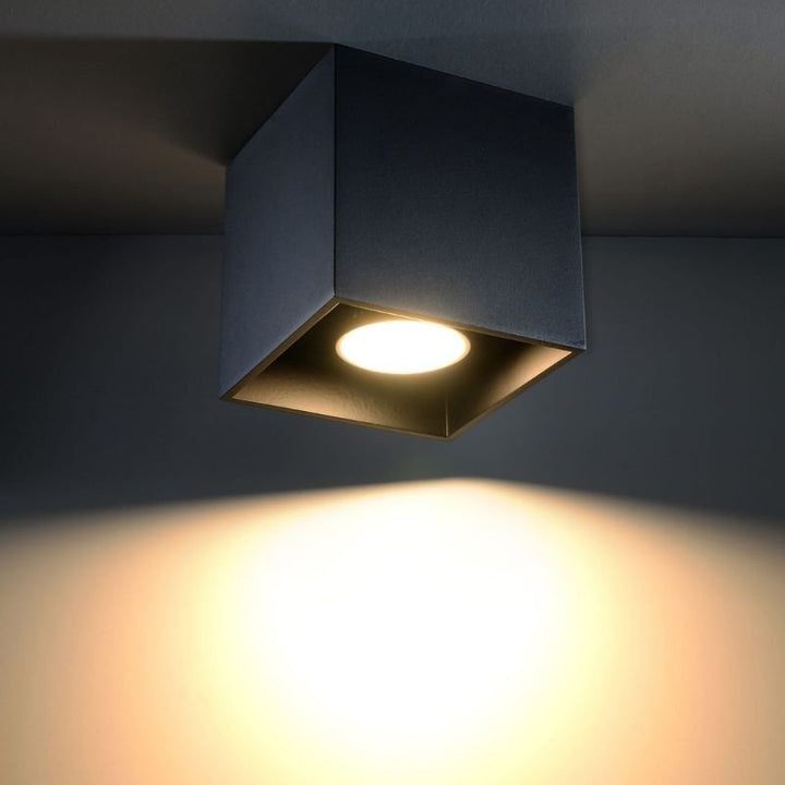 Plafonnier Carré pour Ampoule GU10 - Silumen