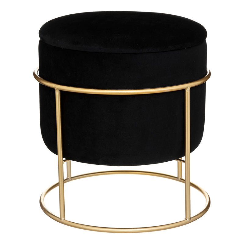 Pouf de Rangement en Velours 24 cm - Silumen