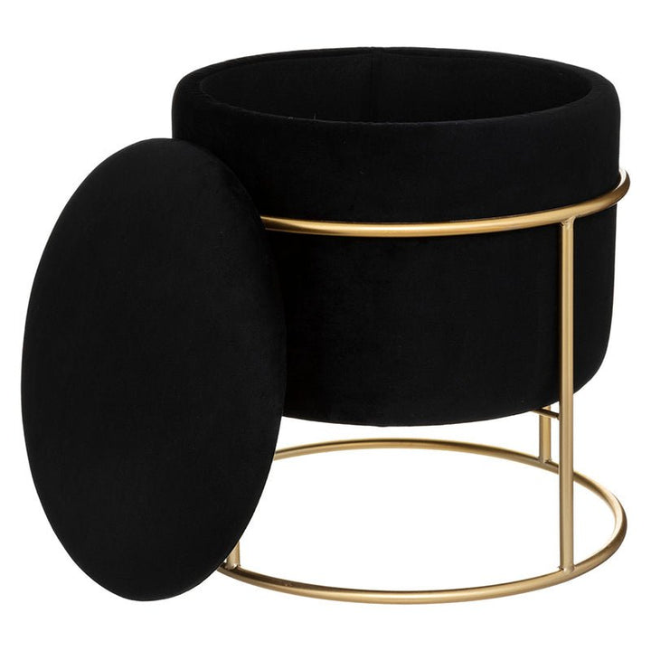 Pouf de Rangement en Velours 24 cm - Silumen