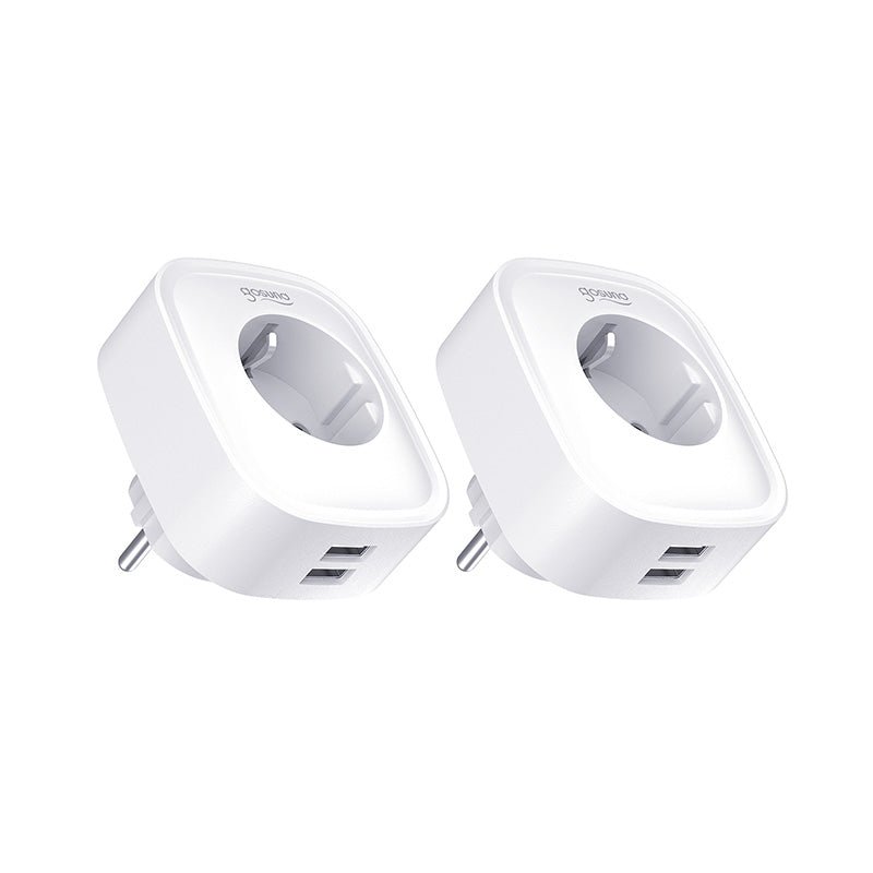Prise Connectée Wifi 16A + 2 Ports USB 2.1A (Lot de 2) - Silumen