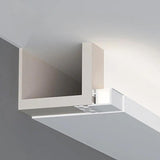Perfil de aluminio blanco de 2m para la integración de cinta LED False-Plafond