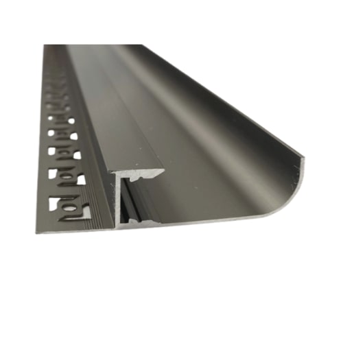 Profilé Aluminium Gris 2m pour Ruban LED - Silumen