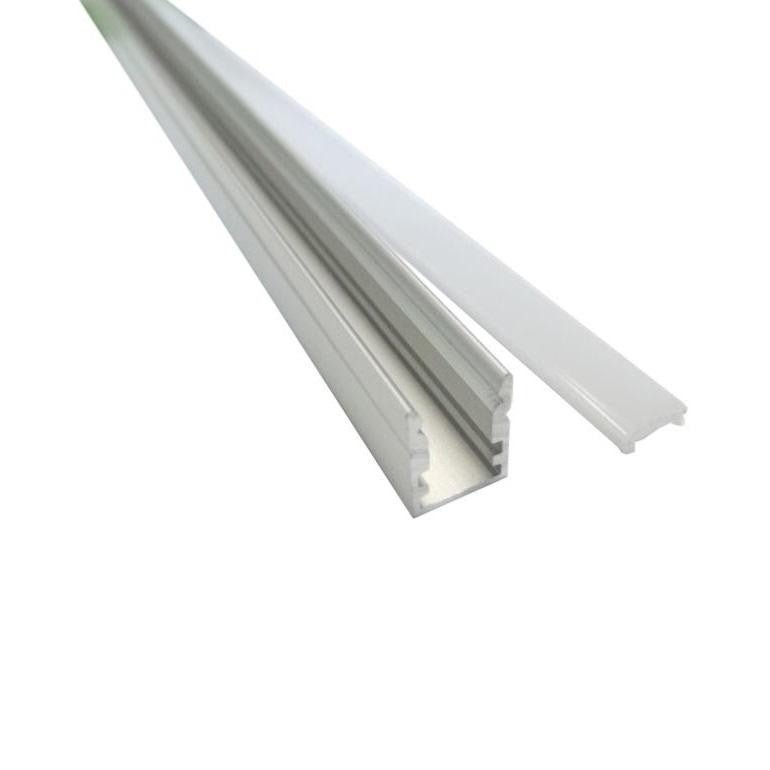 Profilé Aluminium pour Bandeau LED - Cache Blanc Opaque - Silumen