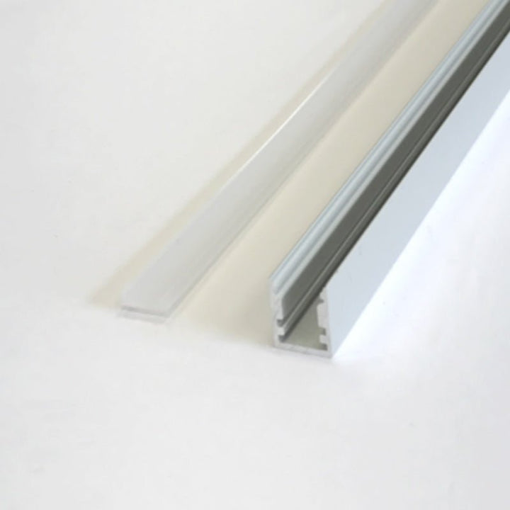 Profilé Aluminium pour Bandeau LED - Cache Blanc Opaque - Silumen