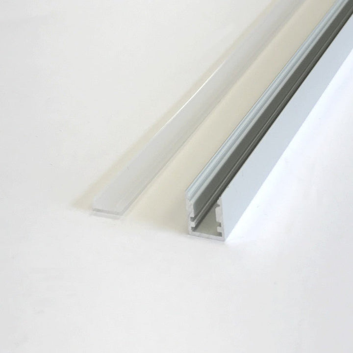 Profilé Aluminium pour Bandeau LED - Cache Blanc Opaque - Silumen
