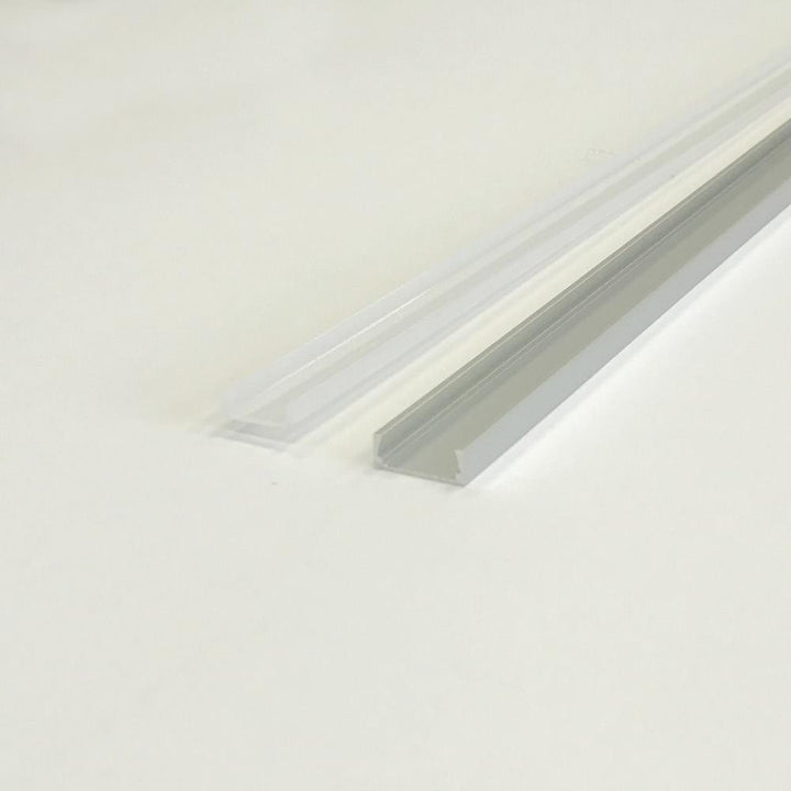 Profile Aluminium pour Bandeau LED - Couvercle Blanc Opaque - Silumen