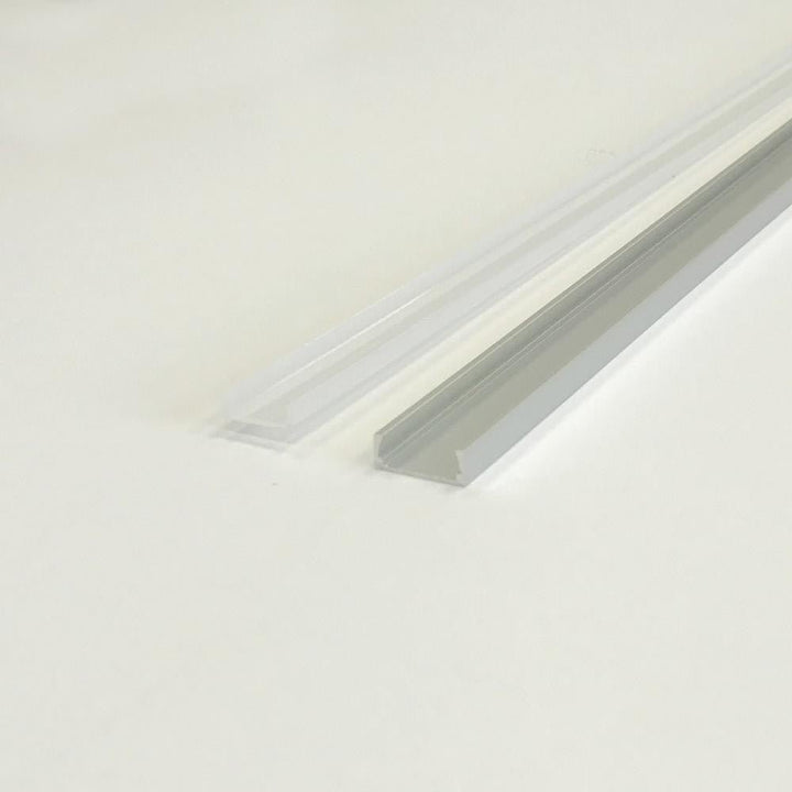 Profile Aluminium pour Bandeau LED - Couvercle Blanc Opaque - Silumen