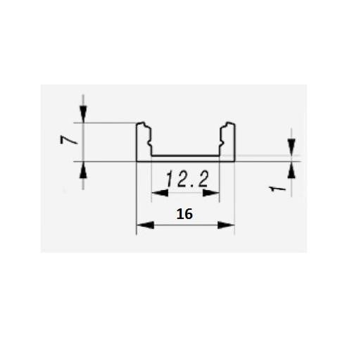 Profile Aluminium pour Bandeau LED - Couvercle Blanc Opaque - Silumen