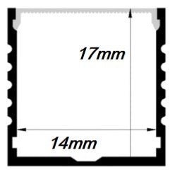 Profile Aluminium pour Bandeau LED Couvercle Opaque - Silumen