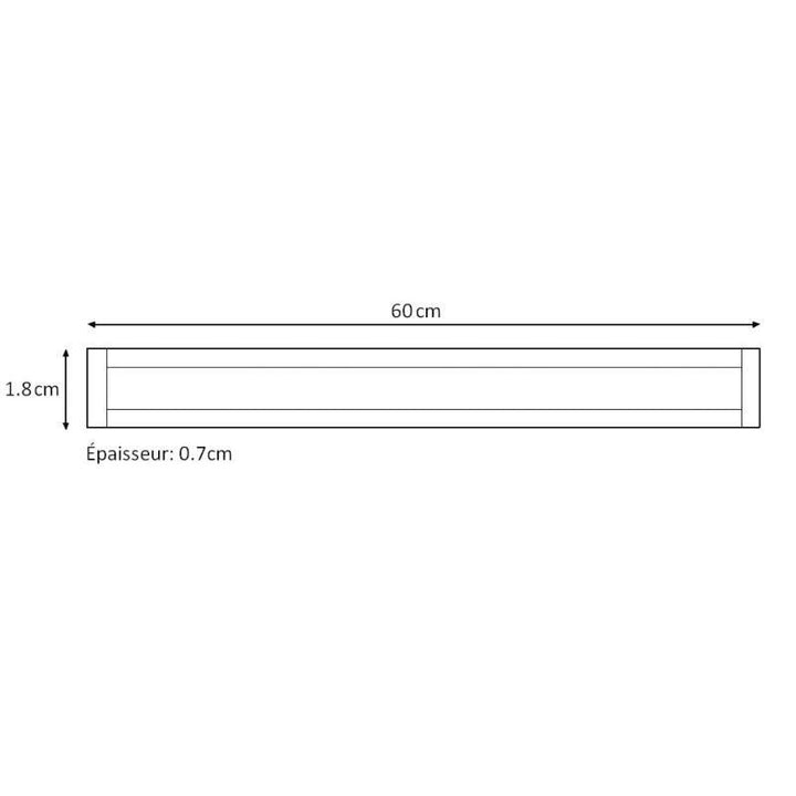 Profilé LED intégré 60cm 7.5W 12V Encastrable avec capteur infrarouge - Silumen