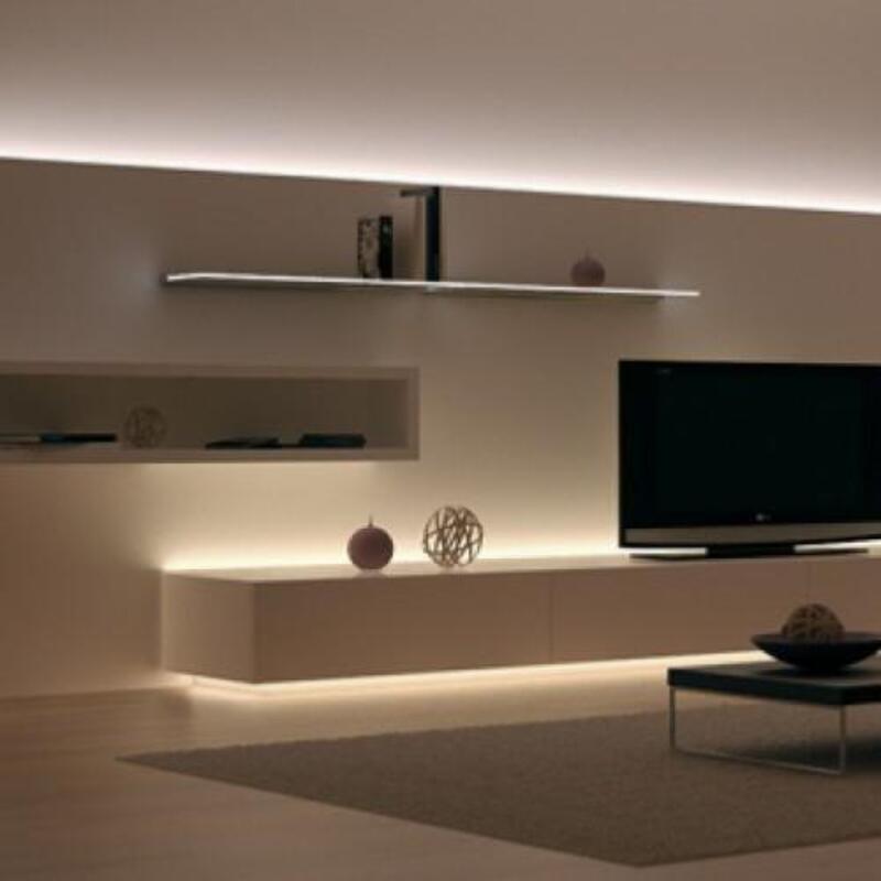 Profilé LED intégré 60cm 7.5W 12V Encastrable avec capteur infrarouge - Silumen