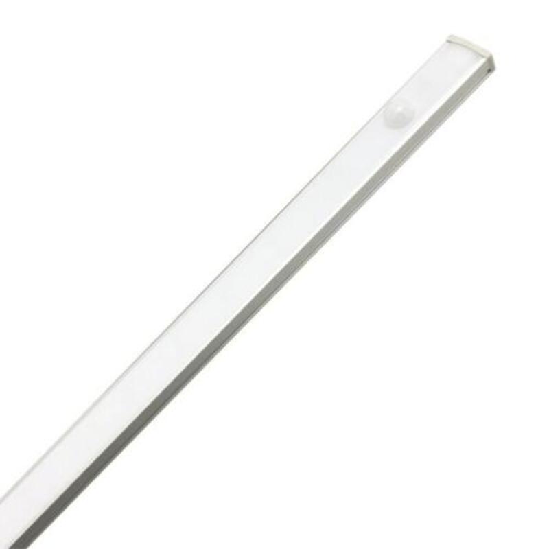 Profilé LED intégré 60cm 7.5W 12V Slim avec détecteur de mouvement crépusculaire - Silumen