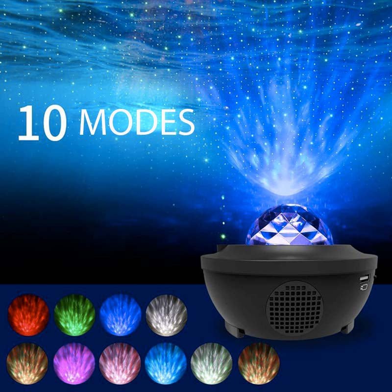 Projecteur Galaxie Etoile Musicale Bluetooth avec télécommande - Silumen