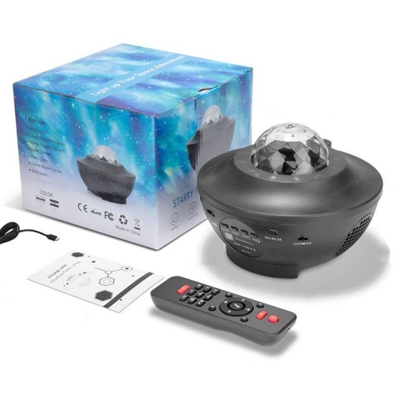 Projecteur Galaxie Etoile Musicale Bluetooth avec télécommande - Silumen