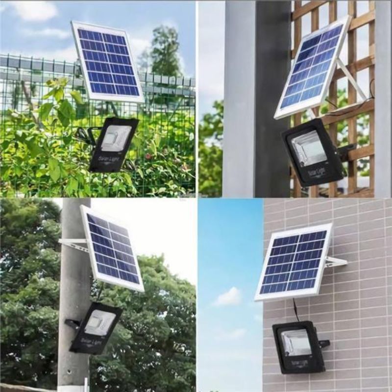 Projecteur Solaire LED 20W IP65 Dimmable (Panneau Solaire + Télécommande Inclus) - Silumen