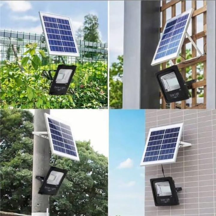 Projecteur Solaire LED 20W IP65 Dimmable (Panneau Solaire + Télécommande Inclus) - Silumen