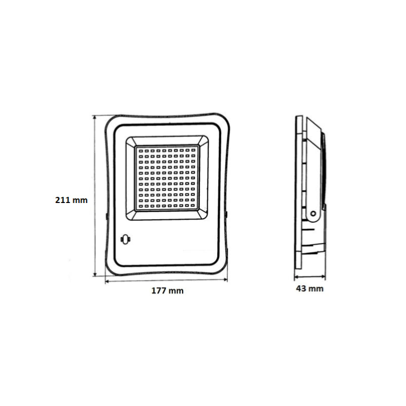 Projecteur Solaire LED 8W IP65 (Panneau Solaire + Télécommande Inclus) - Silumen