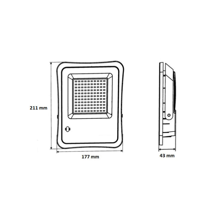 Projecteur Solaire LED 8W IP65 (Panneau Solaire + Télécommande Inclus) - Silumen