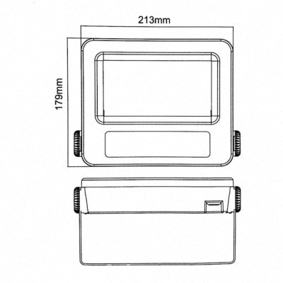 Projecteurs LED Extérieur 50W IP65 NOIR (Pack de 10) - Silumen