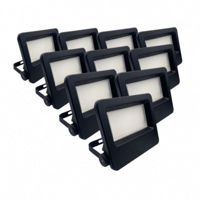 Projecteurs LED Extérieur 50W IP65 NOIR (Pack de 10) - Silumen