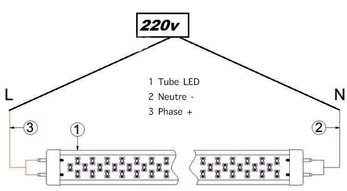 Réglette Double pour Tube LED T8 60cm Grille - Silumen