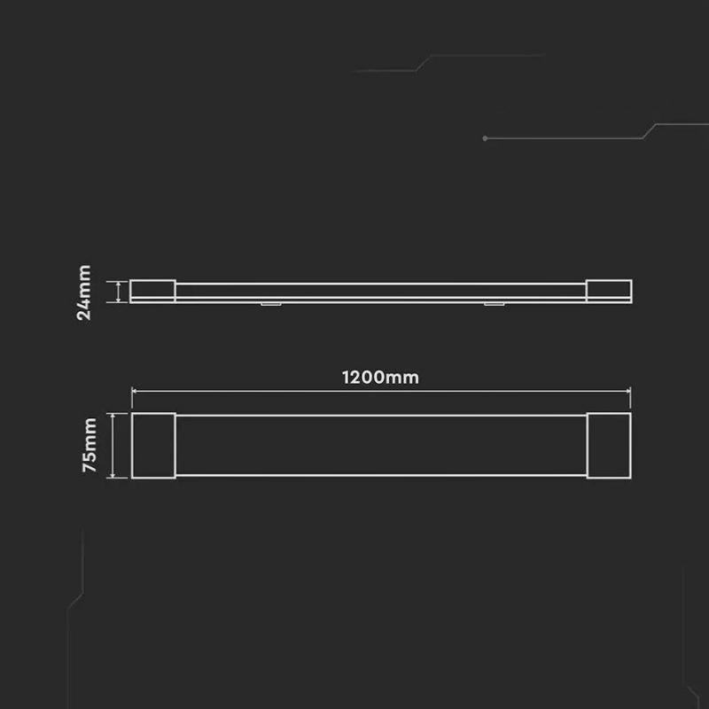 Réglette LED 120cm 30W Haut Rendement 155lm/W Garantie 5 ans - Silumen