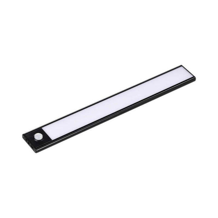 Réglette LED Rechargeable USB 40cm 2W Noire avec Détecteur de mouvement - Silumen