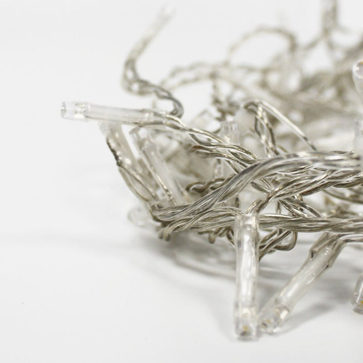Rideau lumineux 240LED IP44 4M - câble transparent, MULTICouleur - Silumen