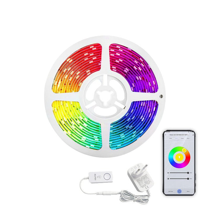 Ruban LED Connecté WiFi RGBW 12V IP44 90LED/m - Silumen