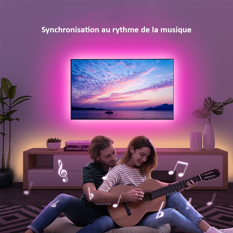 Ruban LED Connecté Wifi USB RGB 2.8M 30LED/M - Silumen