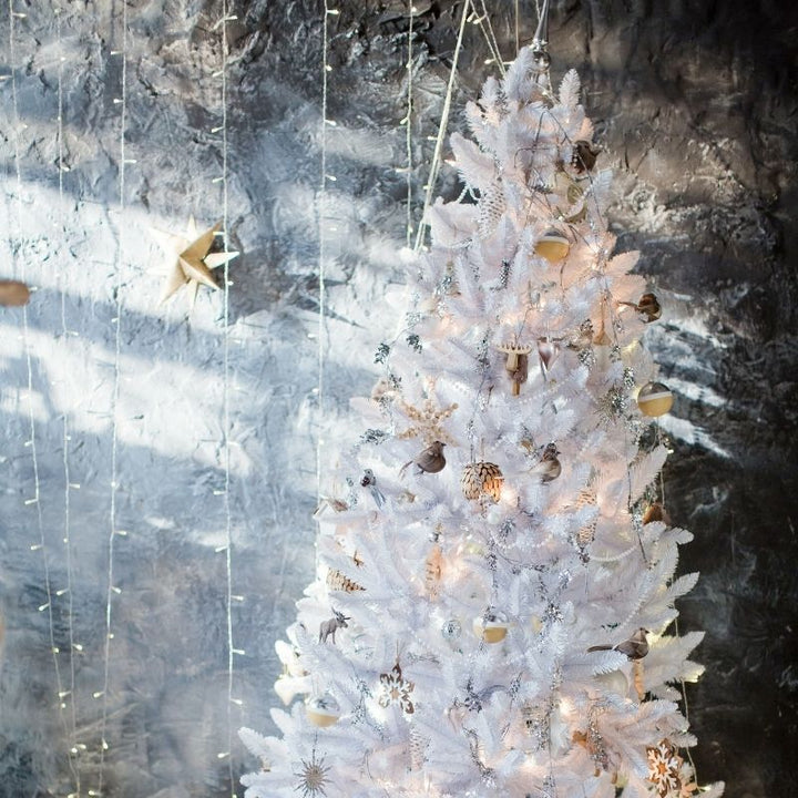 Sapin Artificiel Blanc 180cm avec 480 têtes - Silumen