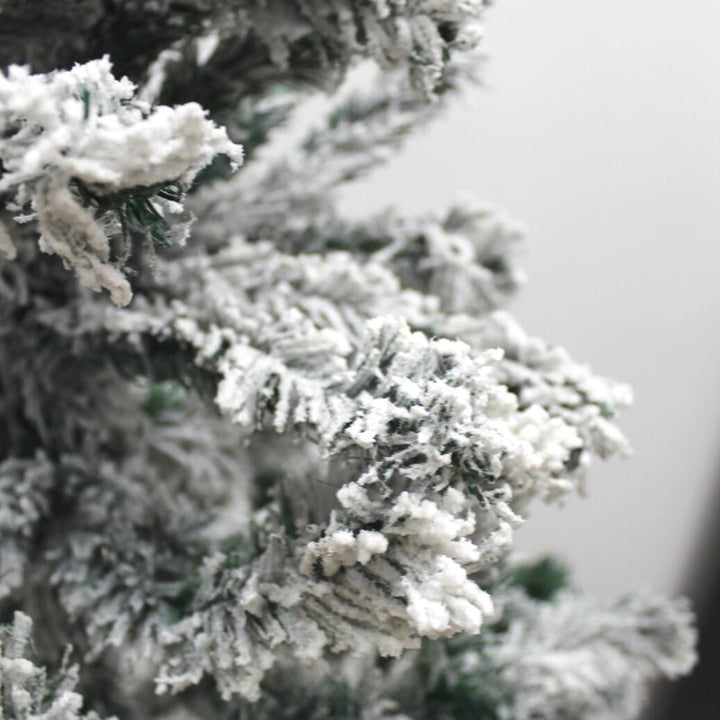 Sapin Enneigé Artificiel Luxe Vert 120cm avec 226 têtes - Silumen