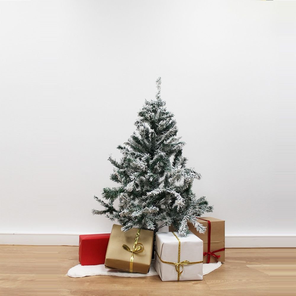 Sapin Enneigé Artificiel Luxe Vert 120cm avec 226 têtes - Silumen