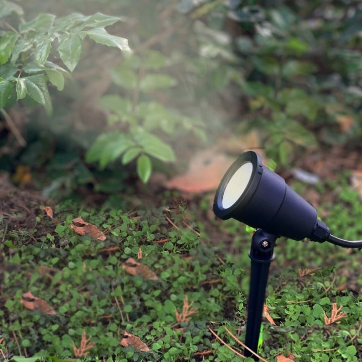 Spot à Piquer LED Extérieur IP65 7W Noir (Lot de 2) - Silumen