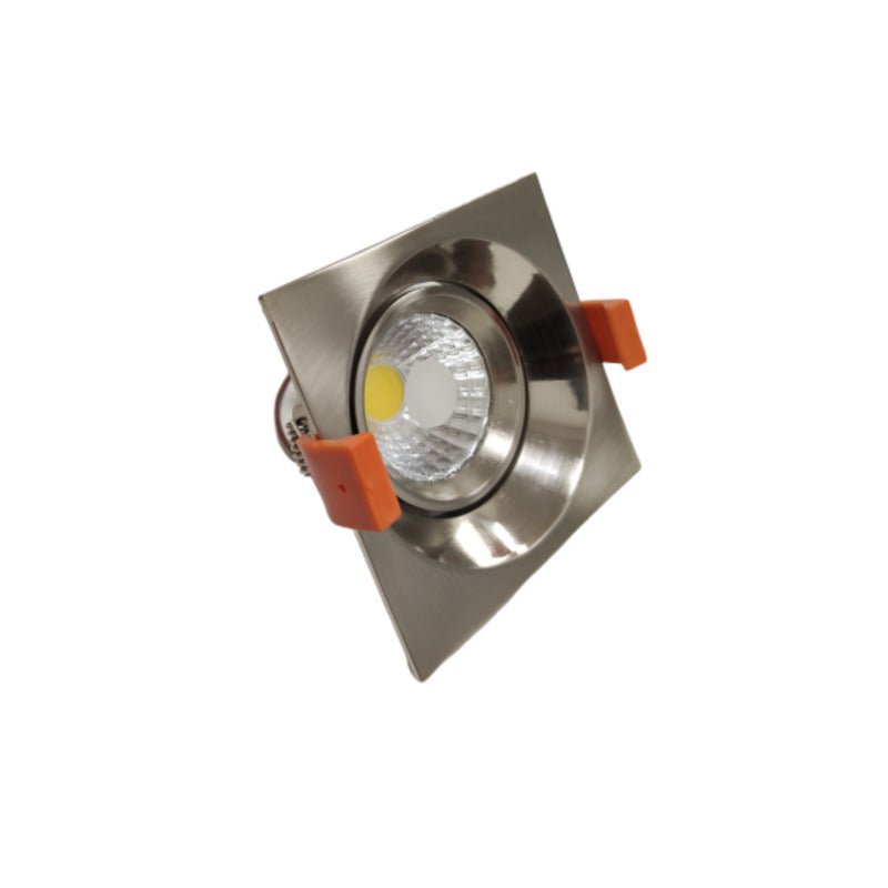 Spot Encastrable LED COB Carré Orientable 8W 60° ALU - Silumen