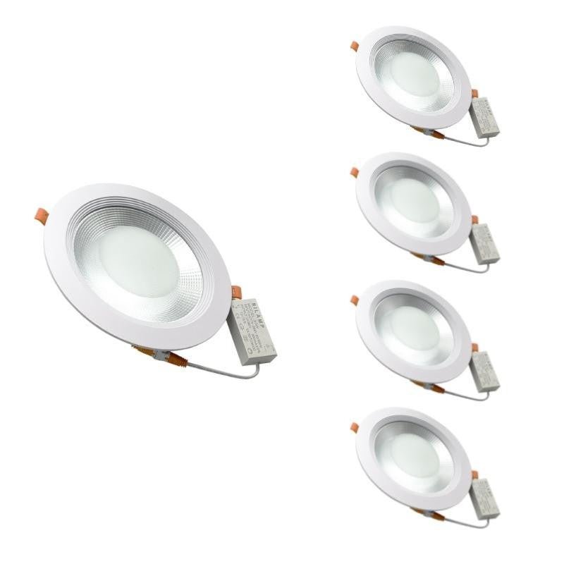 Spot LED Encastrable COB Rond 30W Ø225mm (Pack de 5) - Silumen