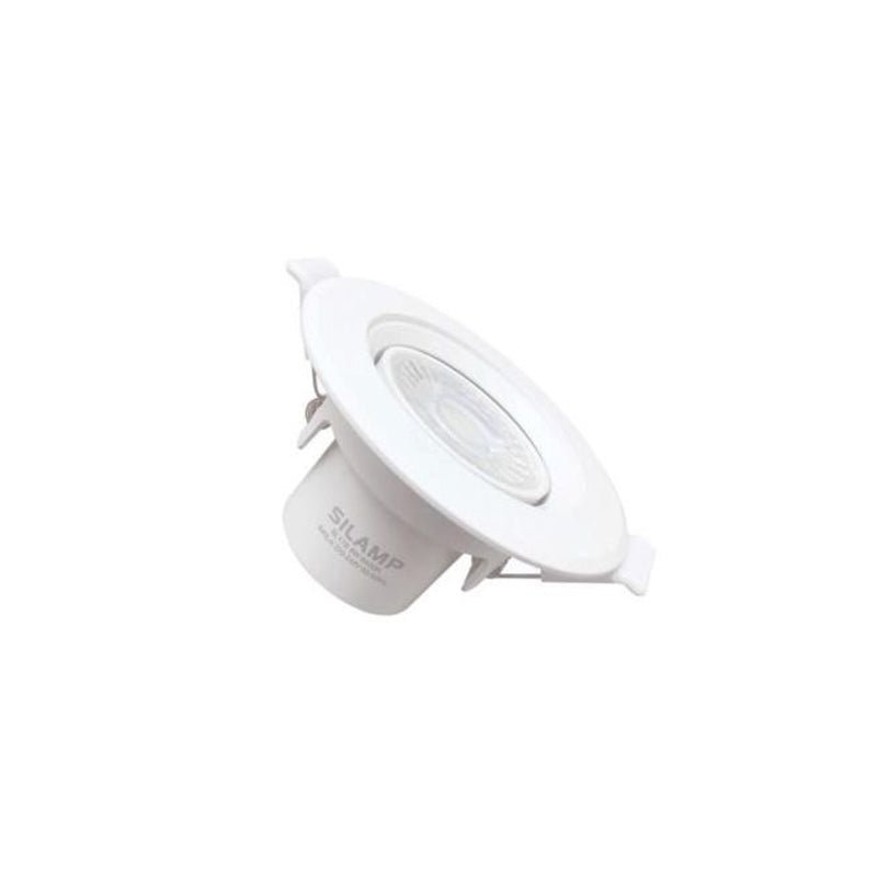 Spot LED Encastrable Orientable Rond Blanc 8W - Silumen
