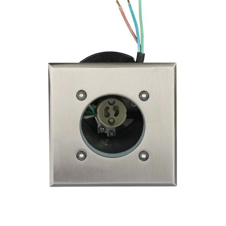 Spot LED Extérieur Encastrable Carré IP65 pour Ampoule GU10 - Silumen