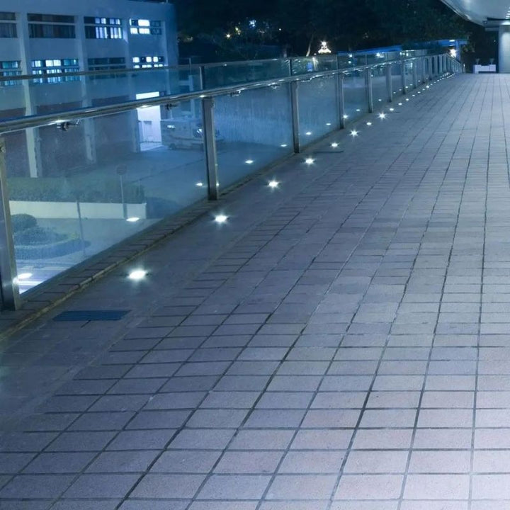 Spot LED Extérieur Encastrable Carré IP65 pour Ampoule GU10 - Silumen