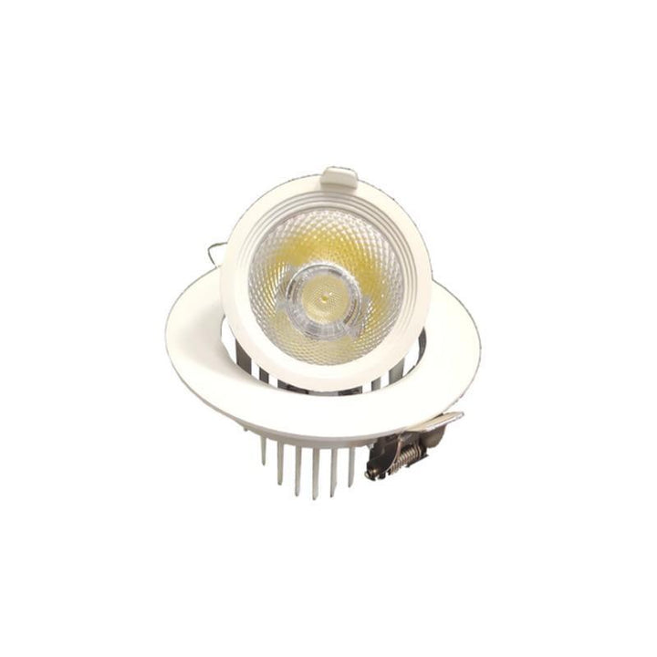 Spot LED Rond Encastrable Orientable BLANC 10W - Silumen