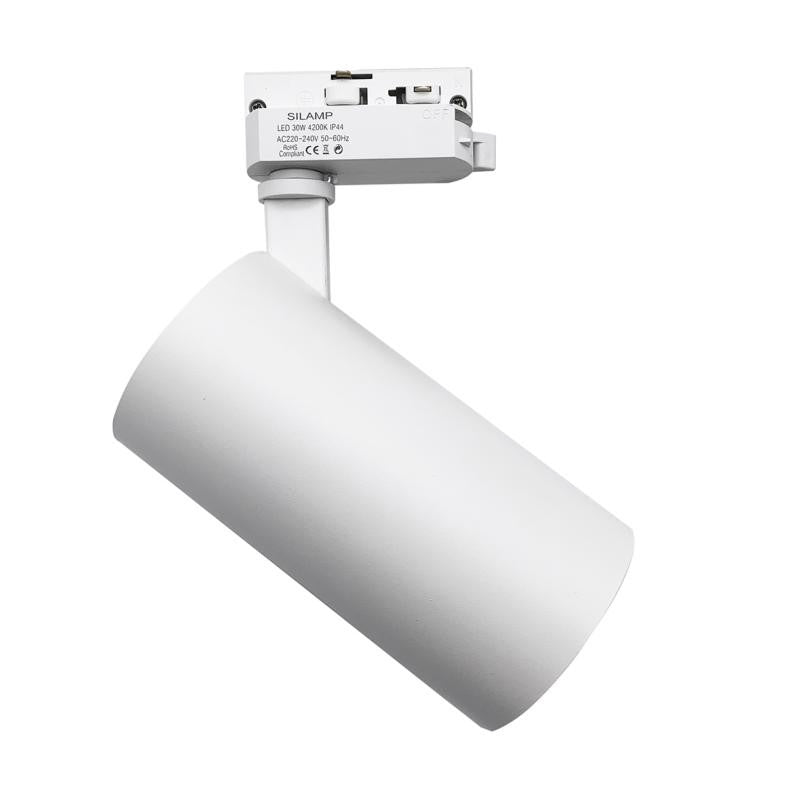 Spot LED sur Rail 30W 60° Monophasé - Silumen