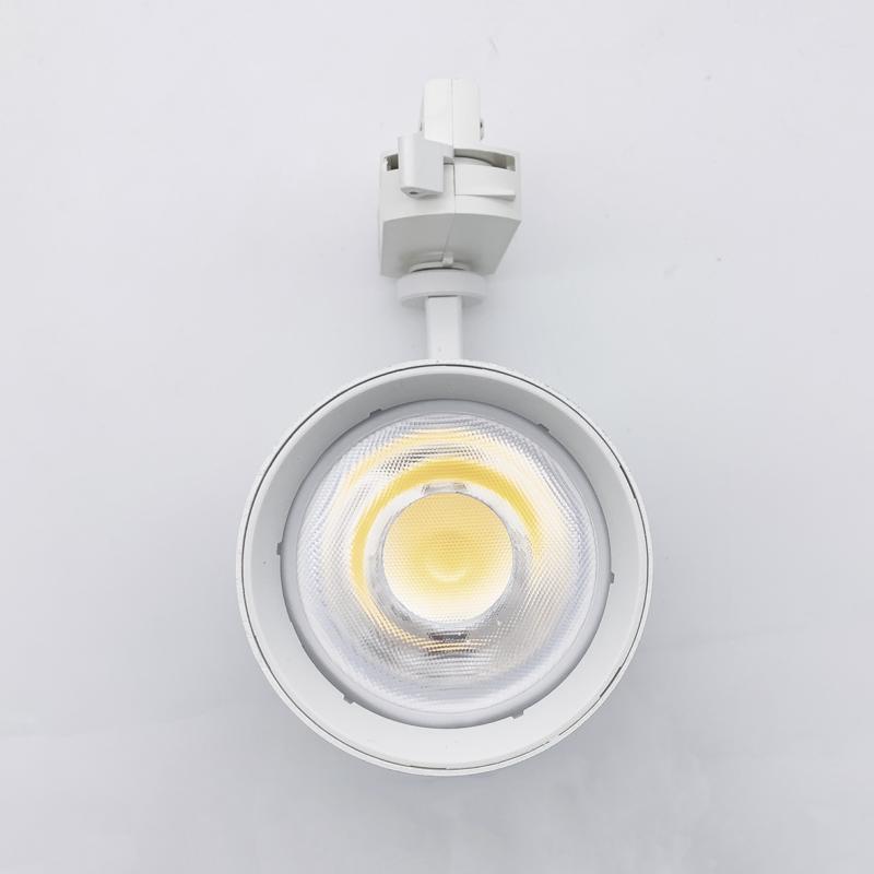 Spot LED sur Rail 30W 80° Compact Monophasé - Silumen