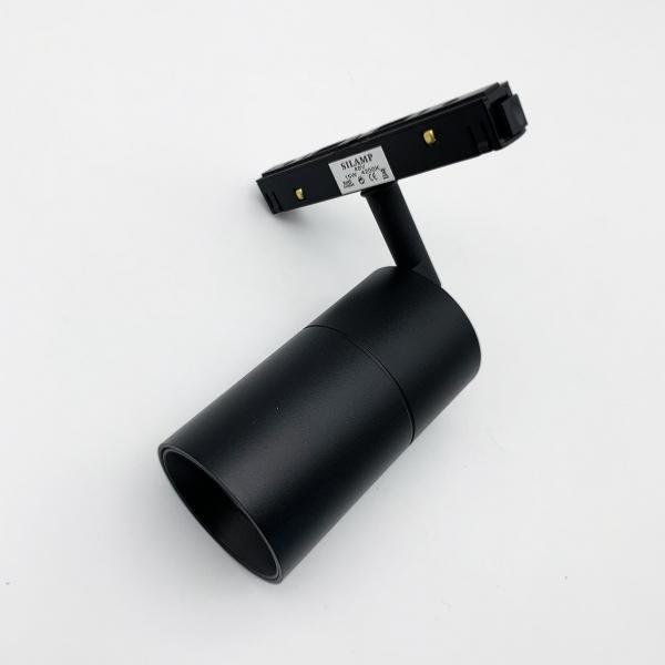 Spot LED sur Rail Magnétique 48V 15W Orientable NOIR - Silumen