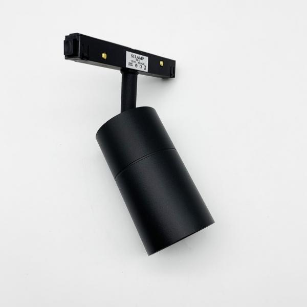 Spot LED sur Rail Magnétique 48V 15W Orientable NOIR - Silumen