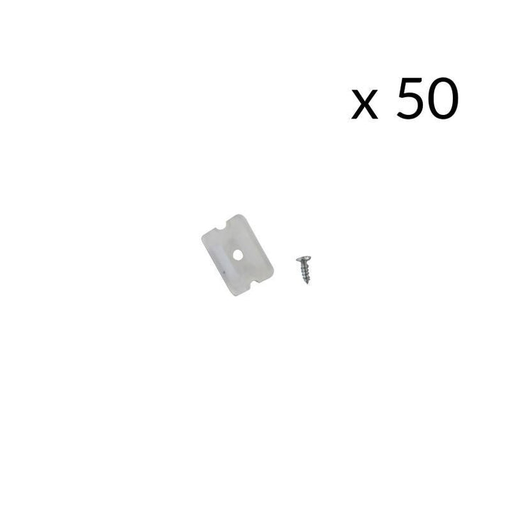 Support et vis de fixation pour Néon Flexible 24V (Pack de 50) - Silumen